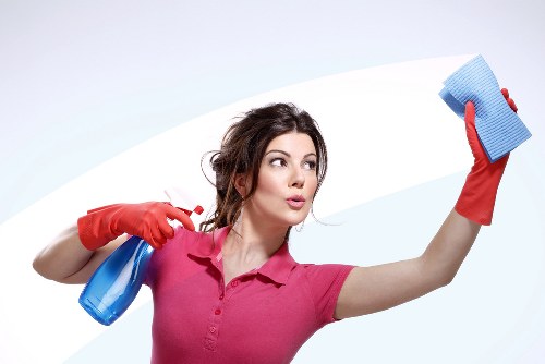 Final safety review of a professional carpet cleaning job